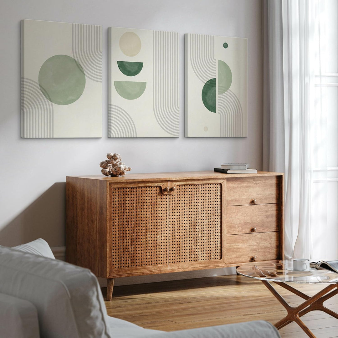 Muralo - Wandbilder Set - Leinwand Bilder Set Aufhängefertig - Bilder für Wohnzimmer Schlafzimmer -