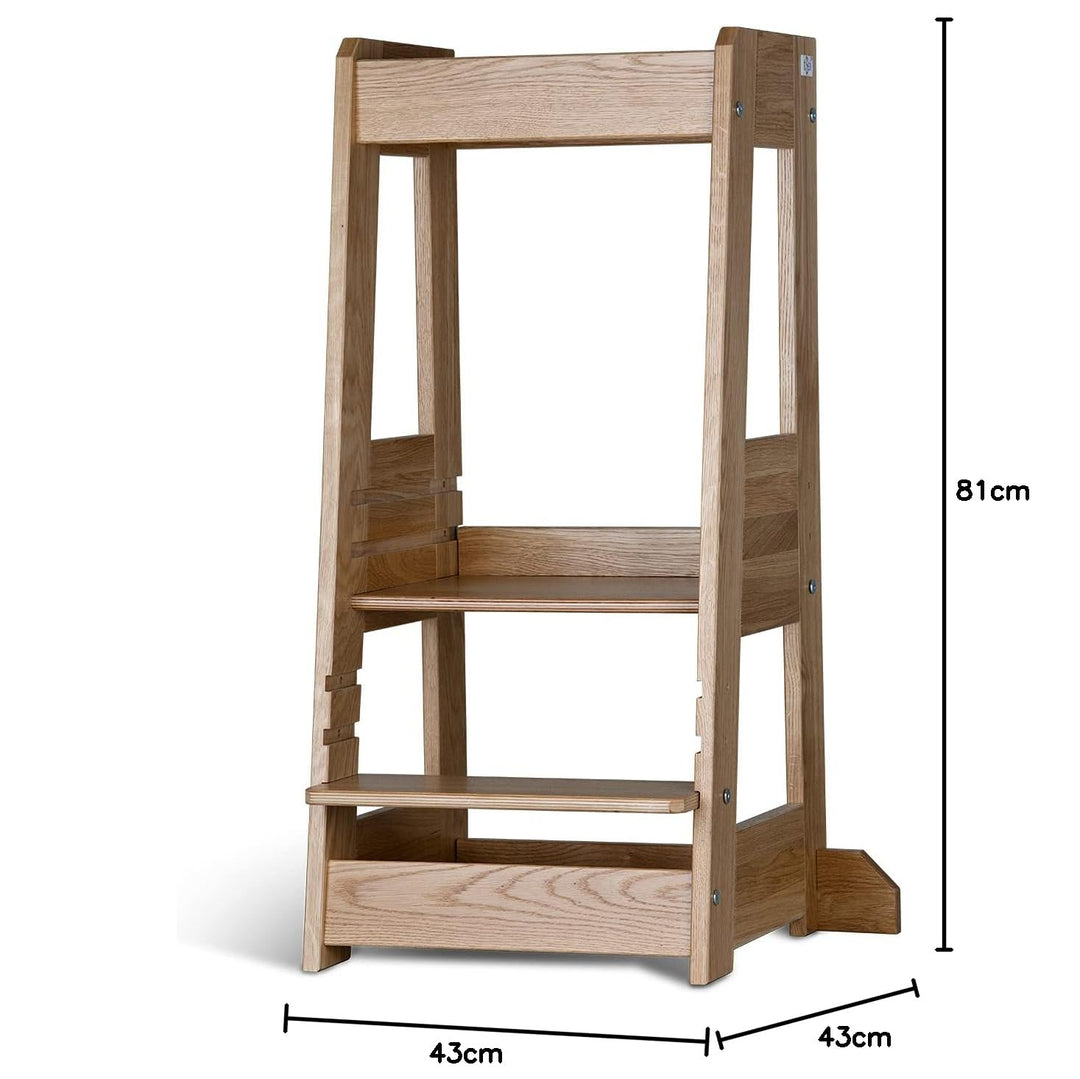 tiSsi ® Lernturm, Entdeckerturm Montessori mitwachsend Eiche Natur
