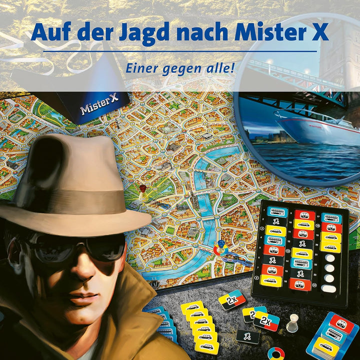 Ravensburger Gesellschaftsspiel 26601 - Scotland Yard - Familienspiel, Brettspiel für Kinder und Erw