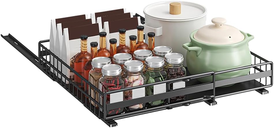 LANTUS Unterschrank für Spüle, ausziehbar, stapelbar, Regale für Schrank, Küche, Badezimmer, (31 – 4