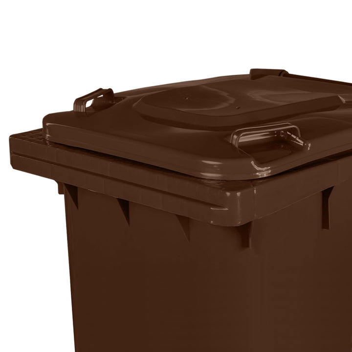 Jestic Mülltonne 120 240 mit leisen Gummirädern, für Mülltrennung, Recycling innen aussen, EN840 (24