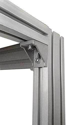 Justech 40x Eckwinkel Befestigungsmaterial für 4040 4080 Nut 8 Aluminium Extrusion Eckverbinder Alup