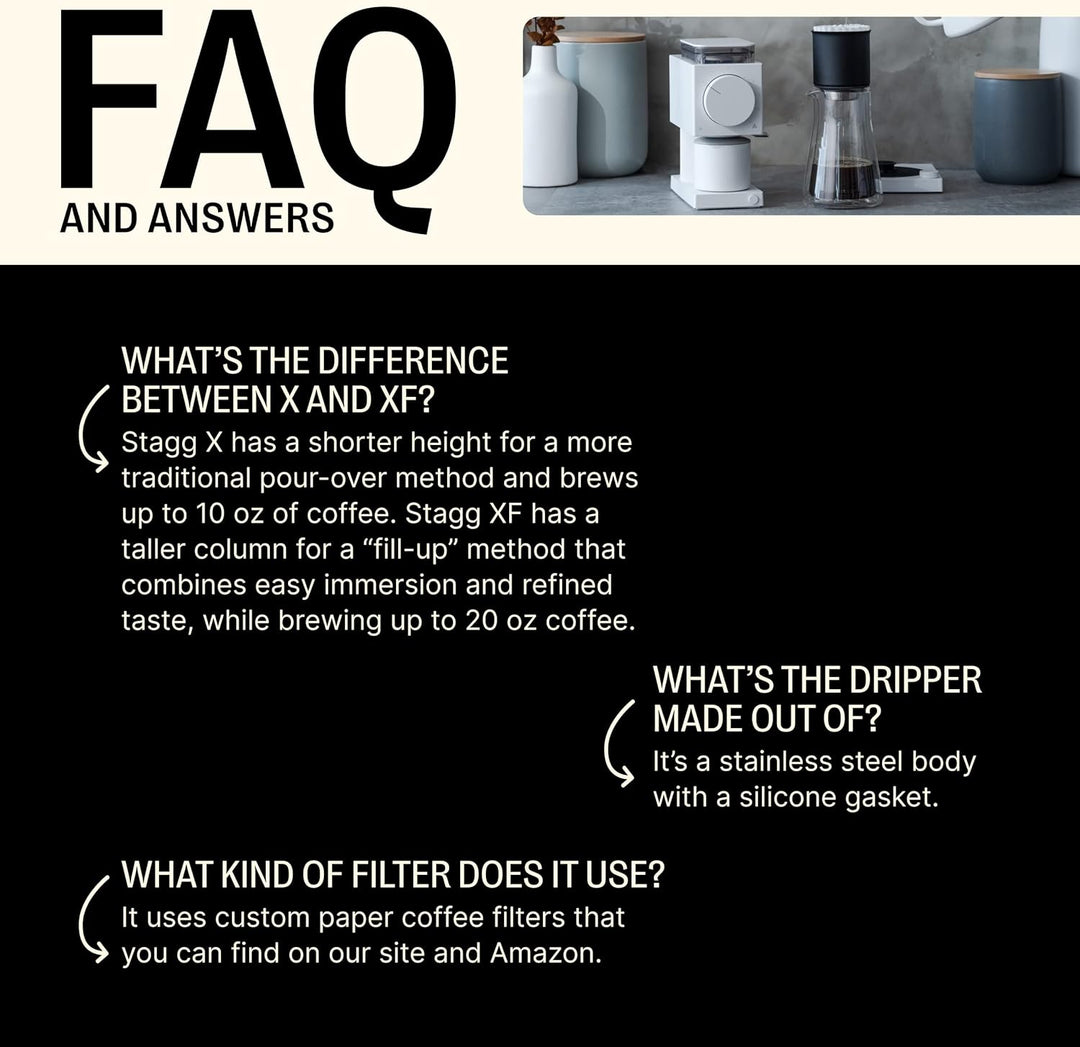 Fellow Stagg Pour-Over Tropfer XF [XF] Dripper Matte Black, [XF] Dripper Matte Black