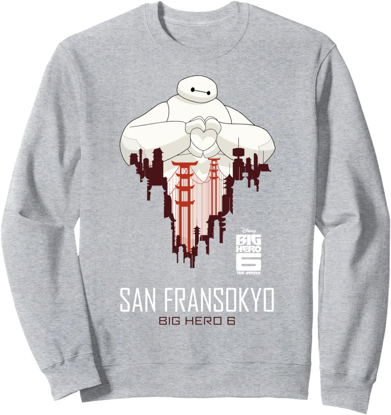 Disney Big Hero 6 TV Series Baymax Loves San Fransokyo Sweatshirt