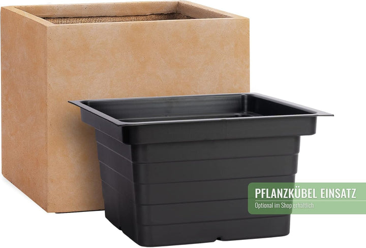 Pflanzwerk® Pflanzkübel Cube Terrakotta 45x55x55cm *Frostbeständiger Blumenkübel* *UV-Schutz* *Quali