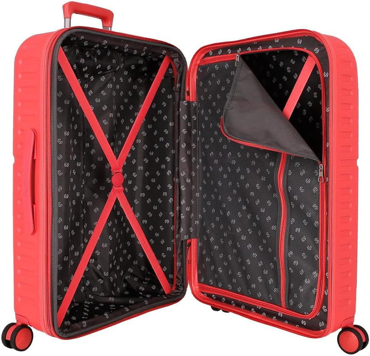 Pepe Jeans Highlight Kofferset, Rot, 55/70 cm, ABS, integrierter TSA-Verschluss, 116 l, 7,54 kg, 4 D