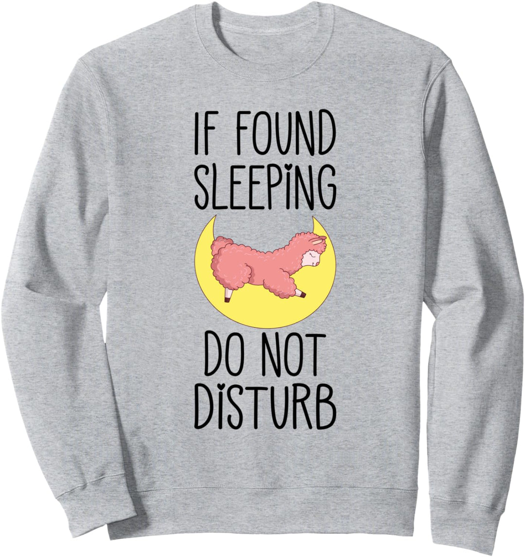 Kids Pajamas for Girls Top Pajama Gift Moon Sleeping Llama Sweatshirt