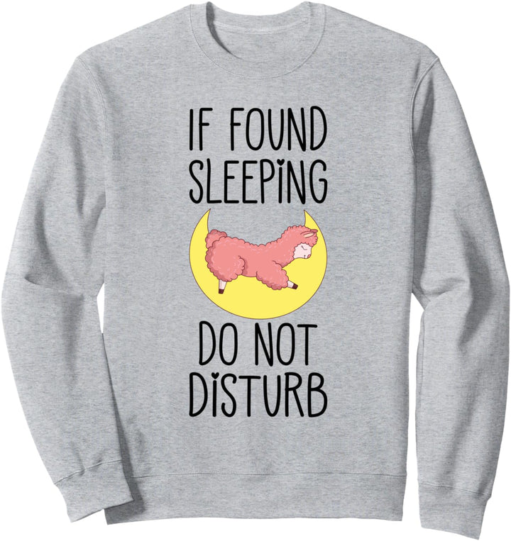 Kids Pajamas for Girls Top Pajama Gift Moon Sleeping Llama Sweatshirt