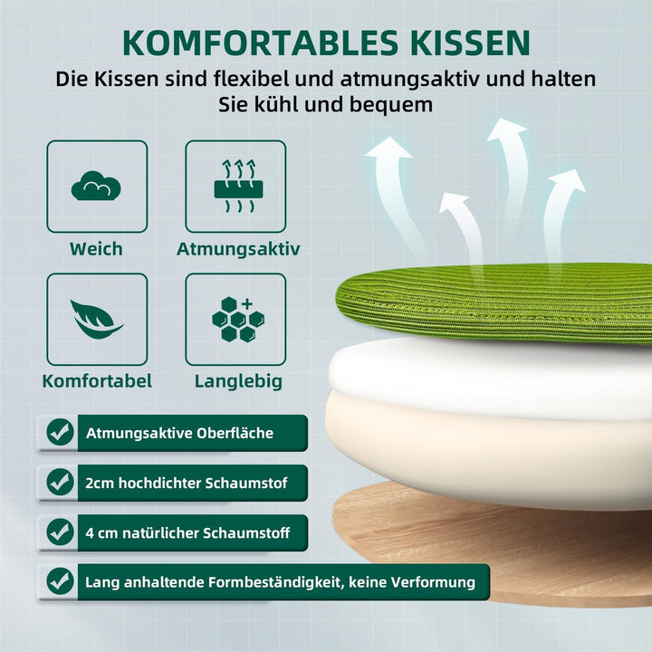 Airchros Bürostuhl, Schreibtischstuhl mit Einstellbarer Lendenstütze, Hochklappbaren Armlehnen, Höhe