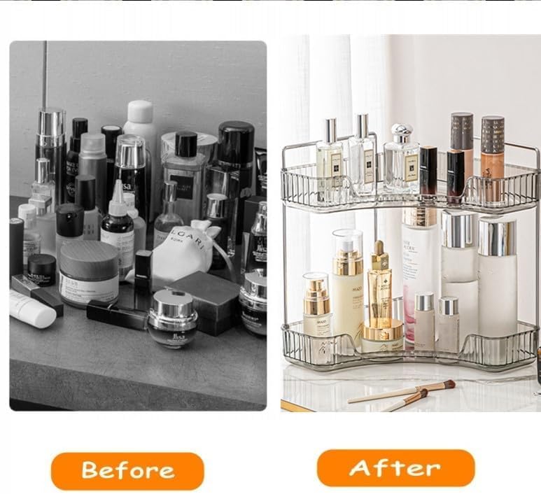 Make up Organizer, Kosmetik Organizer, Beauty Organizer, Hautpflege Organizer für Bad Schminktisch (