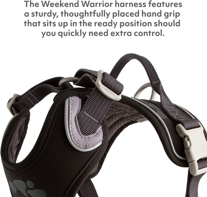 Hurtta - Weekend Warrior Harness - 80-100 cm - Schwarz - 1 Stück Multi 32-39 in, Multi 32-39 in
