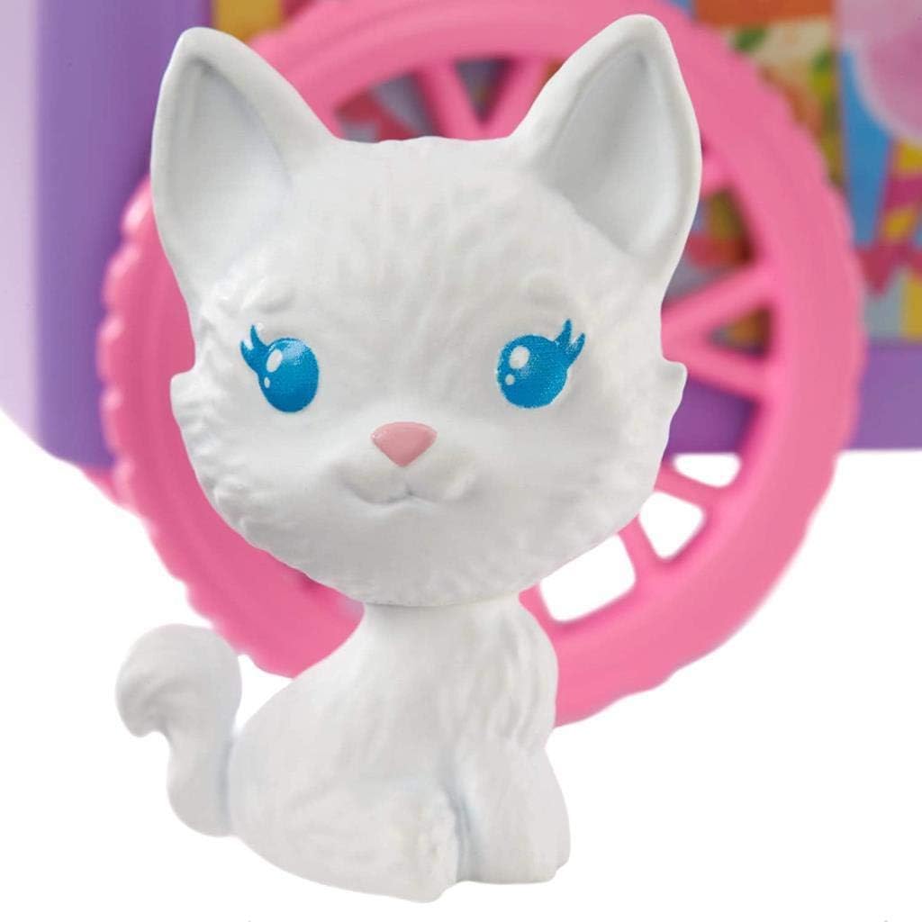 Barbie GHV76 - Chelsea-Spielset mit Puppe und Imbisswagen, ca. 15cm grosse Puppe, blond, mit Kätzche