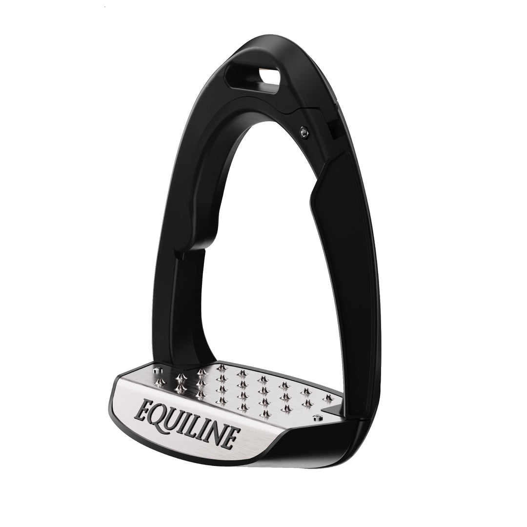 Equiline Steigbügel X-CEL Grösse Springen, Farbe Black Schwarz, Schwarz