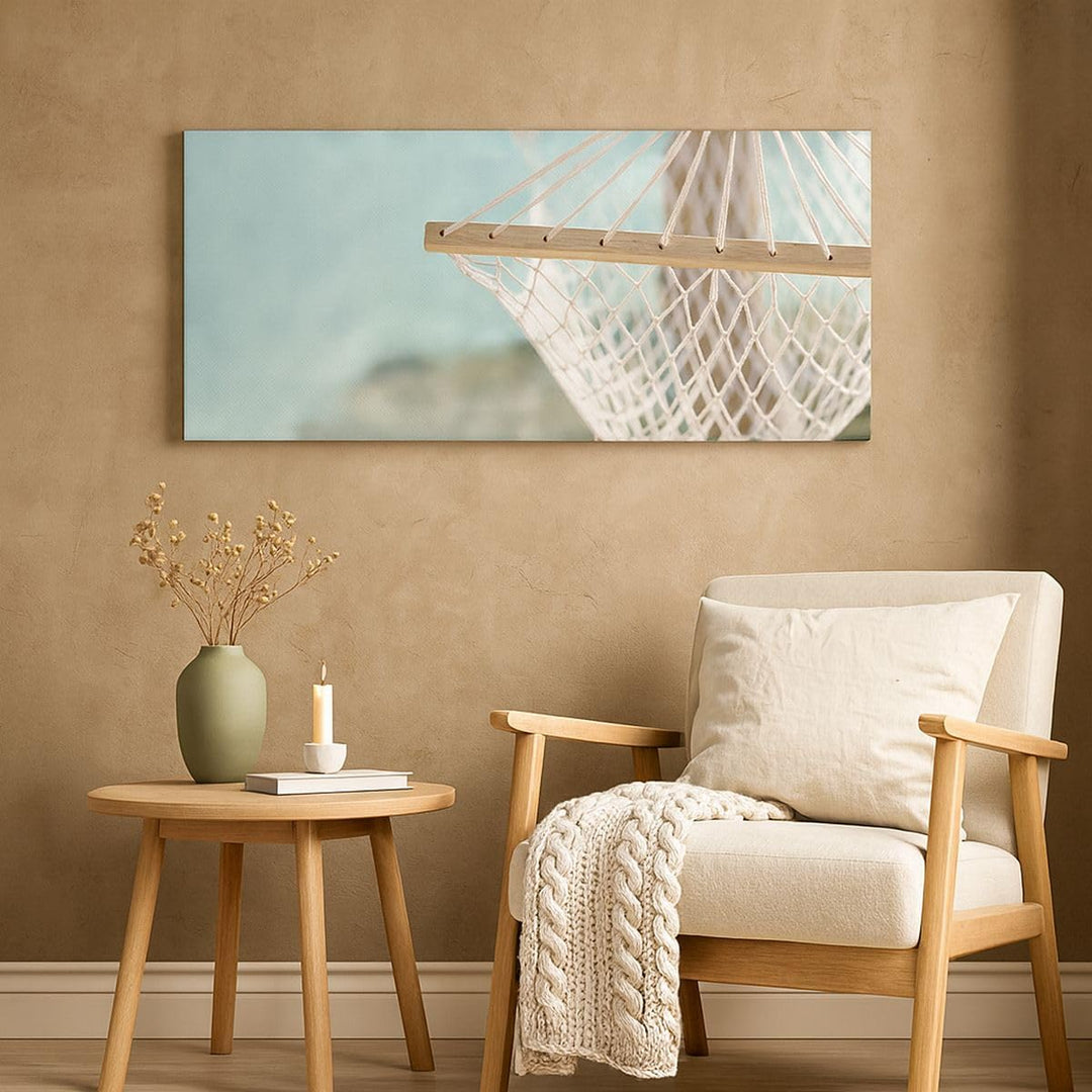 Wandbilder Dekoration Wohnzimmer Reise hängematte tropisch strand Panorama Bilder auf Leinwand 120x5