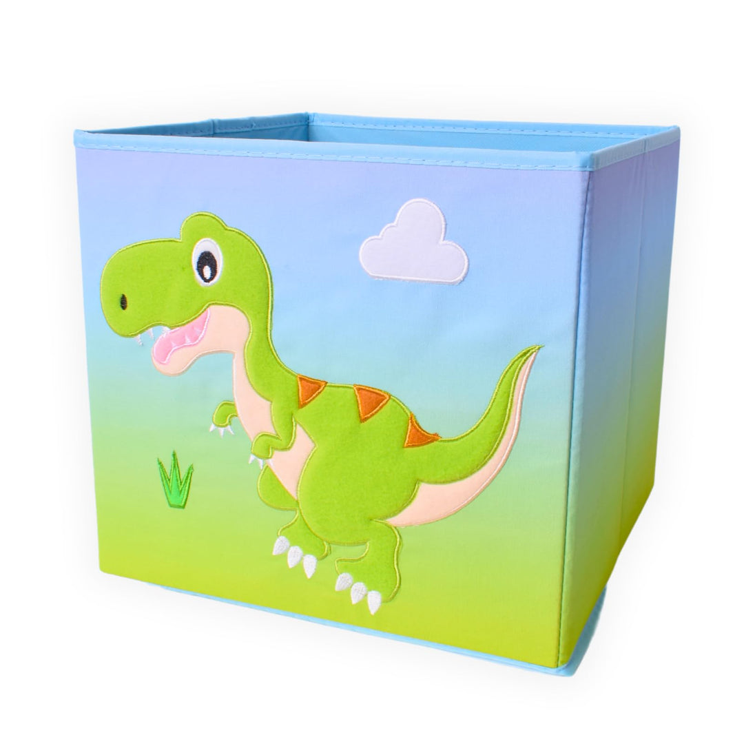 TE-Trend Dinosaurier Motiv grün Regal Aufbewahrungsbox Kinder Kinderzimmer Faltbox Aufbewahrungskorb