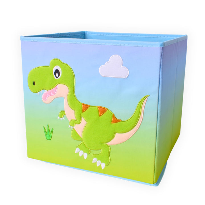 TE-Trend Dinosaurier Motiv grün Regal Aufbewahrungsbox Kinder Kinderzimmer Faltbox Aufbewahrungskorb