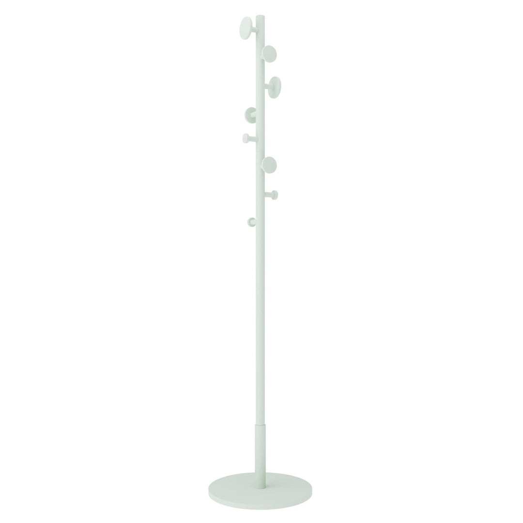 HEXIM Garderobenständer Holz freistehend Türkis - Kleiderständer 175cm mit 8 Haken - Edle Standgarde