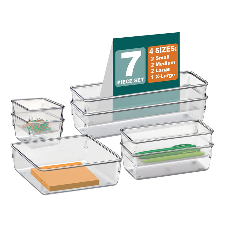 Acrimet Schubladenorganizer Modular, Box Tablett Aufbewahrungsbehälter für Büro, Zuhause, Make-up, K
