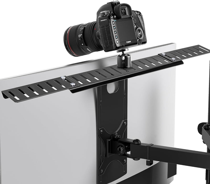 HumanCentric DSLR Monitor Mount - Monitor Shelf for Desk Camera Mount, Light Webcam and Microphone C