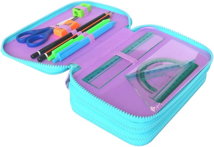CoolPack XXL Federtasche Federmappe 3-Fach Schulstiftetui, dreifaches Federmäppchen, Federmäppchen f