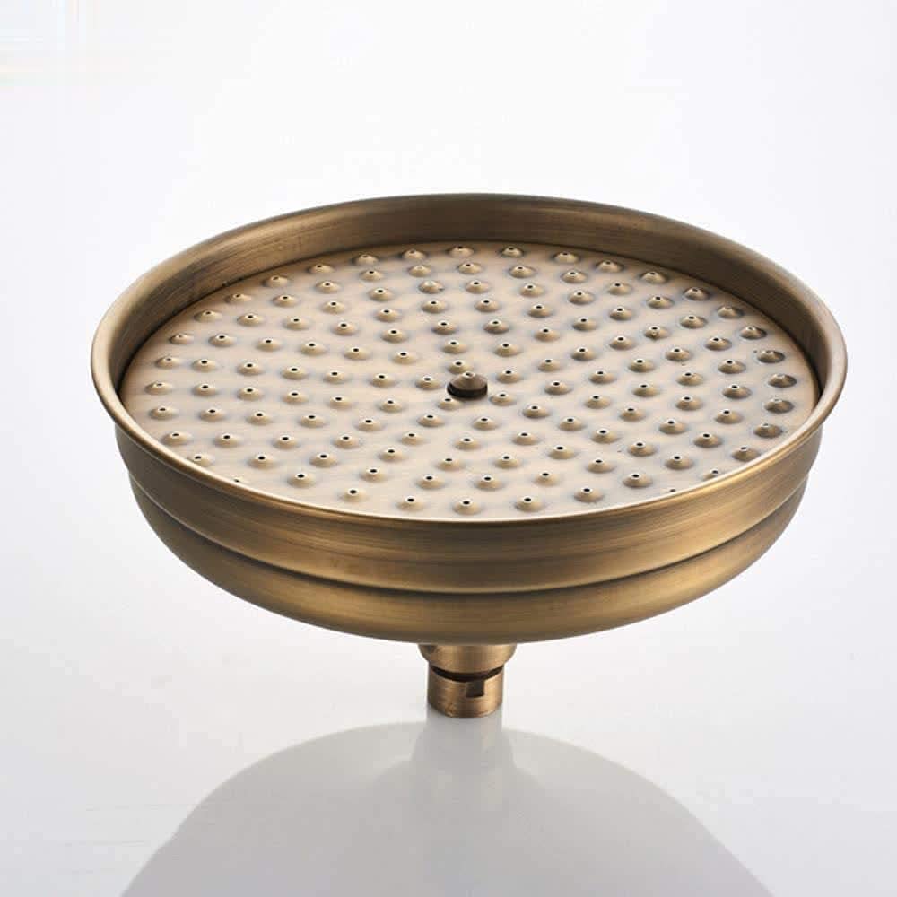AFUDER Antik Messing rund 8 Zoll Regenduschkopf Badzubehör Ersatzduschkopf Duschkopf Regendusche (St