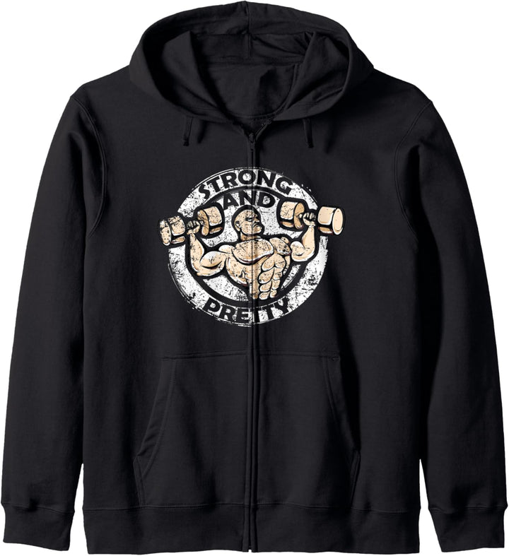 Fitnessstudio Workout Pumper Training Strong and Pretty Kapuzenjacke
