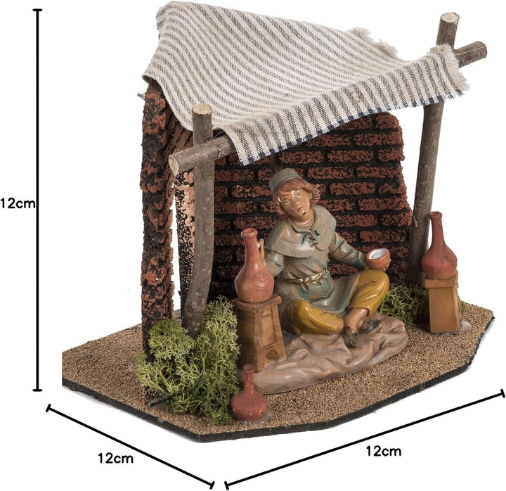 Holyart Geschäft Krippe Fontanini für Dorf 12 cm