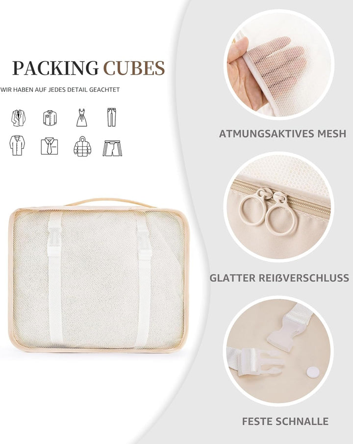 Anjing koffer Organizer 11-teilig, Packing Cubes, leichte Reisegepäck-Organizer, platzsparend, wasse
