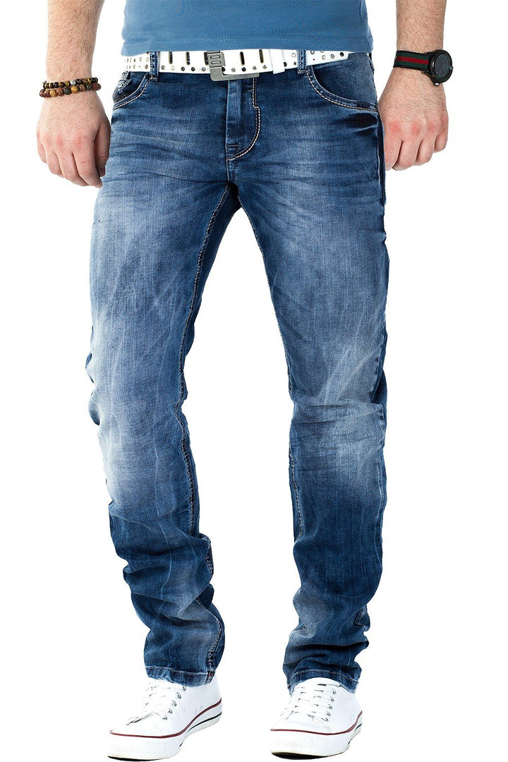 Cipo & Baxx Herren Shorts Jeans-Short Denim Kurze Hose Bermuda Dreifachembund Pants CK132 | Verschie