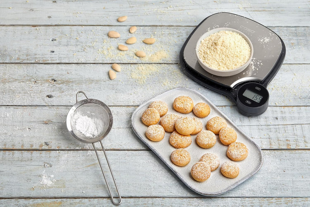 Caso Kitchen EcoMaster - Design Küchenwaage, Testurteil: Sehr Gut, digitale Küchenwaage, batterielos