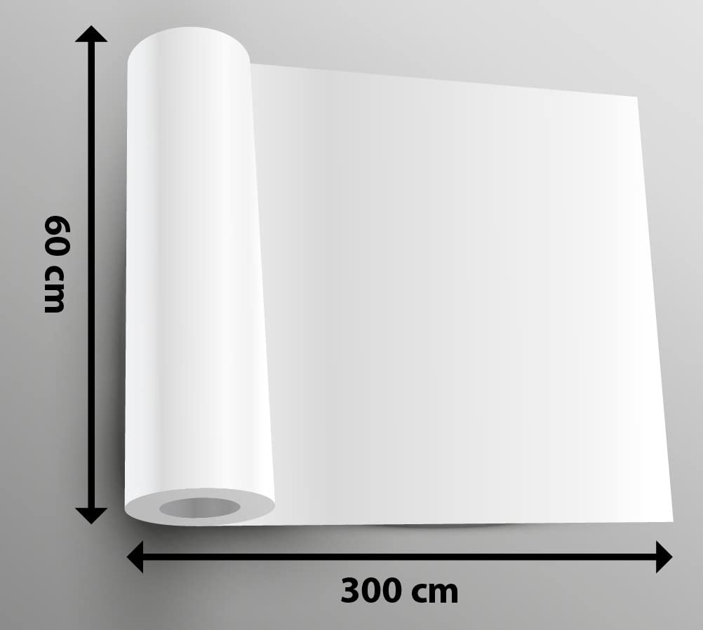 Selbstklebendes Vinyl, Beige, glänzend, 60 x 300 cm, für Möbel, Küche, Wände, Fenster, Bastelarbeite