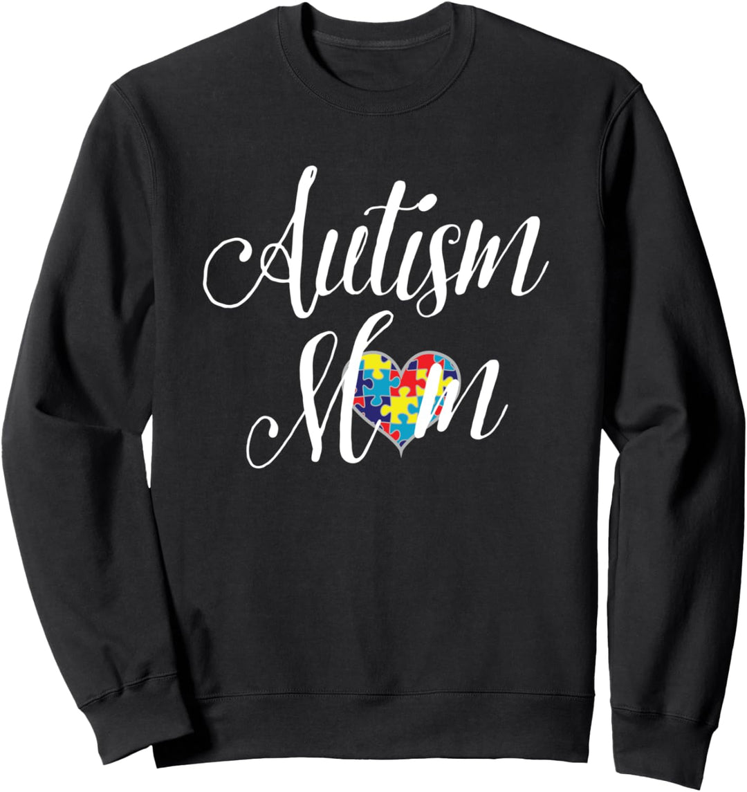 Autism Mom Puzzle Heart Sweatshirt
