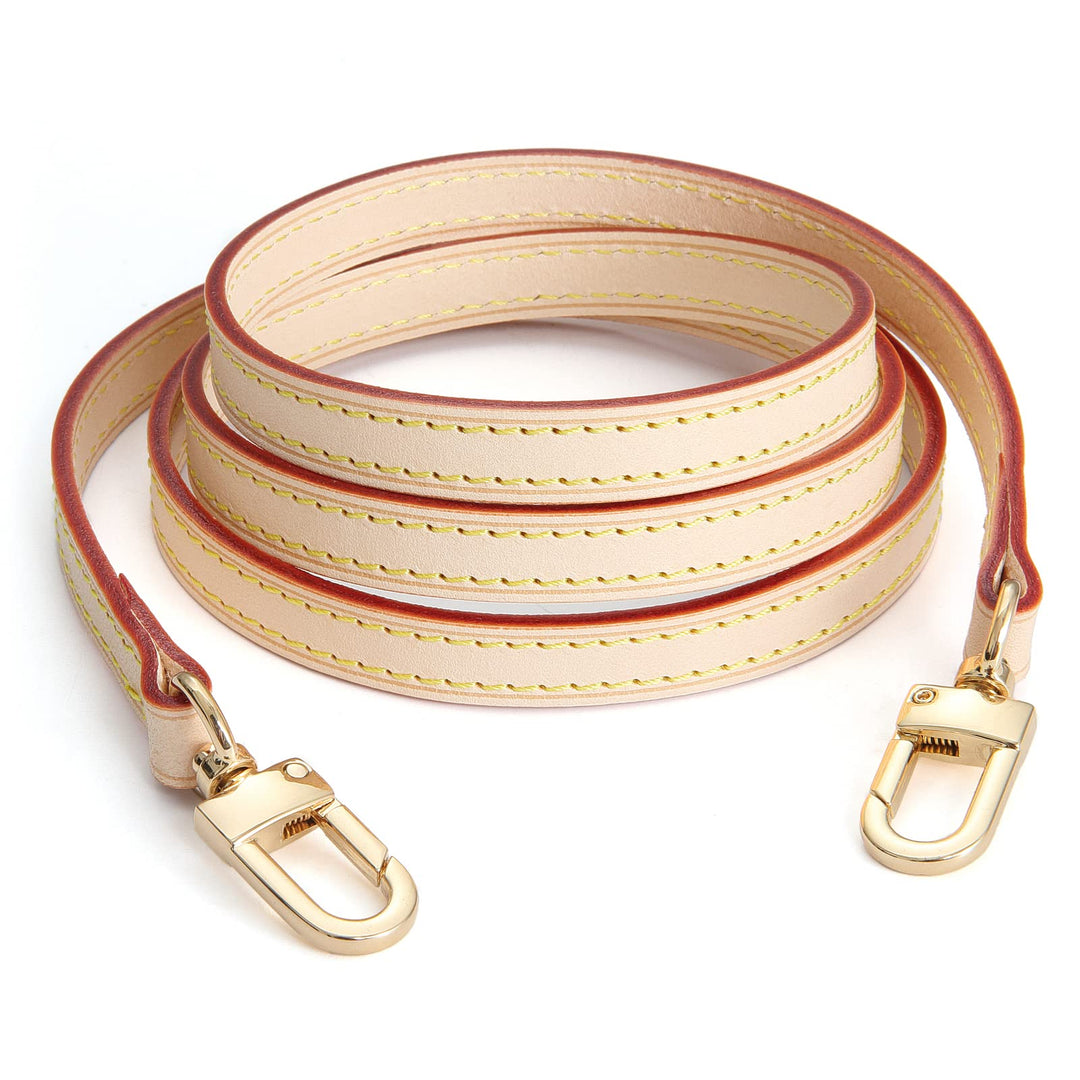 Senral Beige Ersatzriemen aus Leder, Umhängetasche Langer Umhängeriemen für Favorite MM Pochette Acc