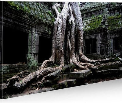 islandburner Bild Bilder auf Leinwand Tempel Buddha 1p Feng Shui XXL Poster Leinwandbild Wandbild De