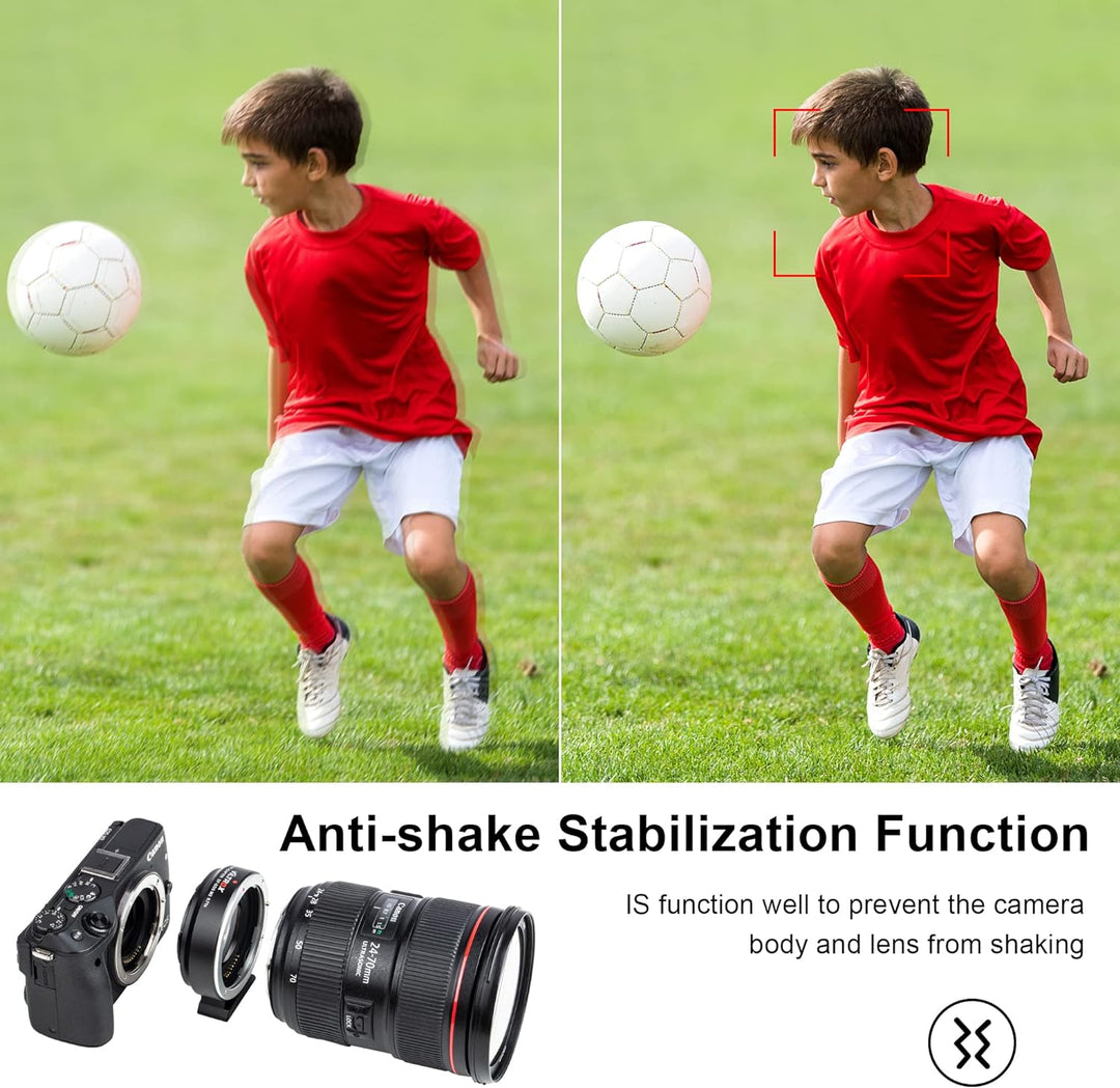 VILTROX EF-EOS M2 Speedbooster 0,71 x Autofokus-Objektiv Halterungsadapter Kompatibel mit Canon EF-O