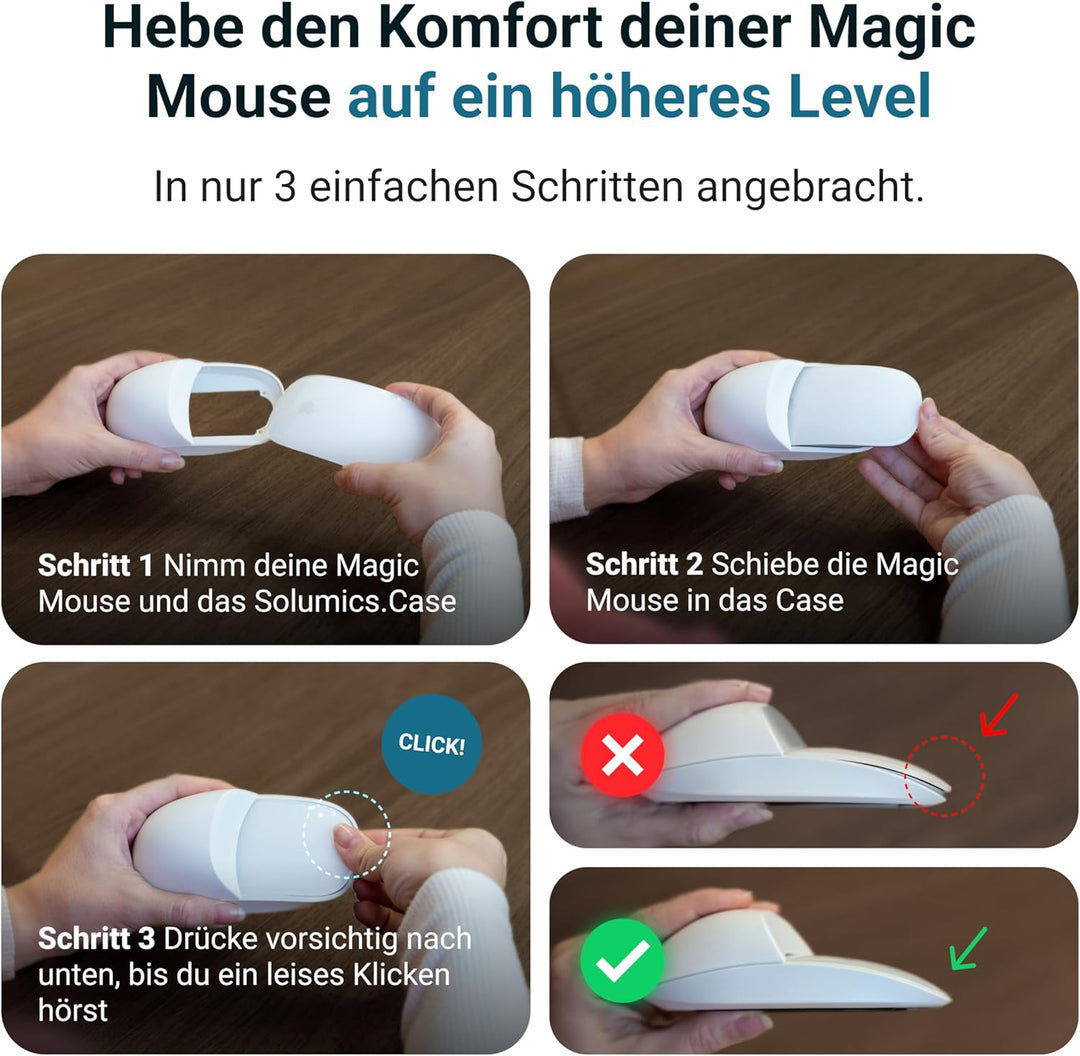 Magic Mouse Case für verbesserte Handhaltung | Das Magic Mouse Upgrade | Eine kompakte Hülle für die