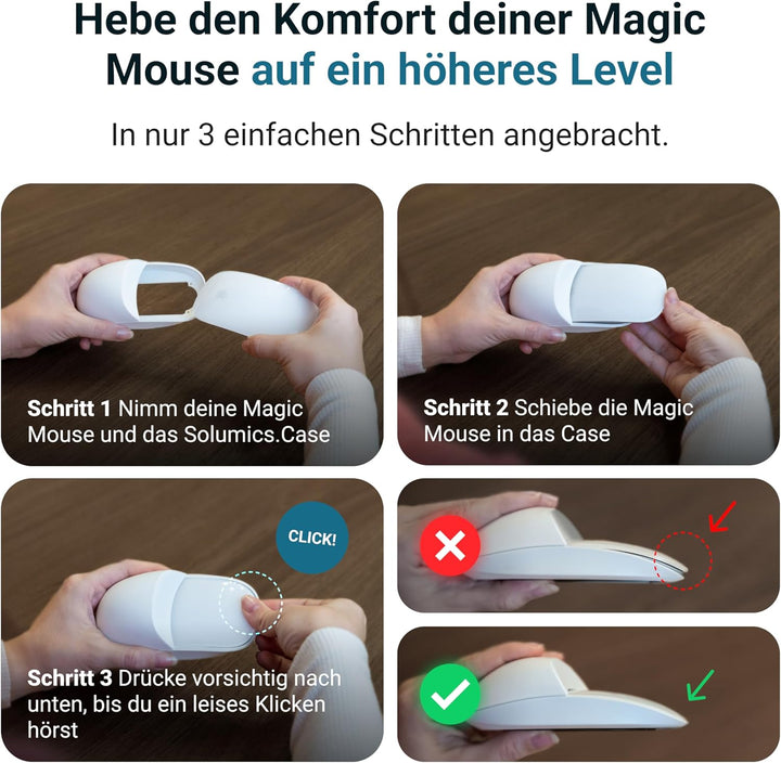 Magic Mouse Case für verbesserte Handhaltung | Das Magic Mouse Upgrade | Eine kompakte Hülle für die
