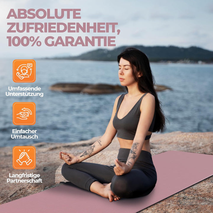 Fitleap Yoga Matte Pro aus umweltfreundlichem TPE-Schaum, sehr rutschfeste, schadstofffreie, hypoall
