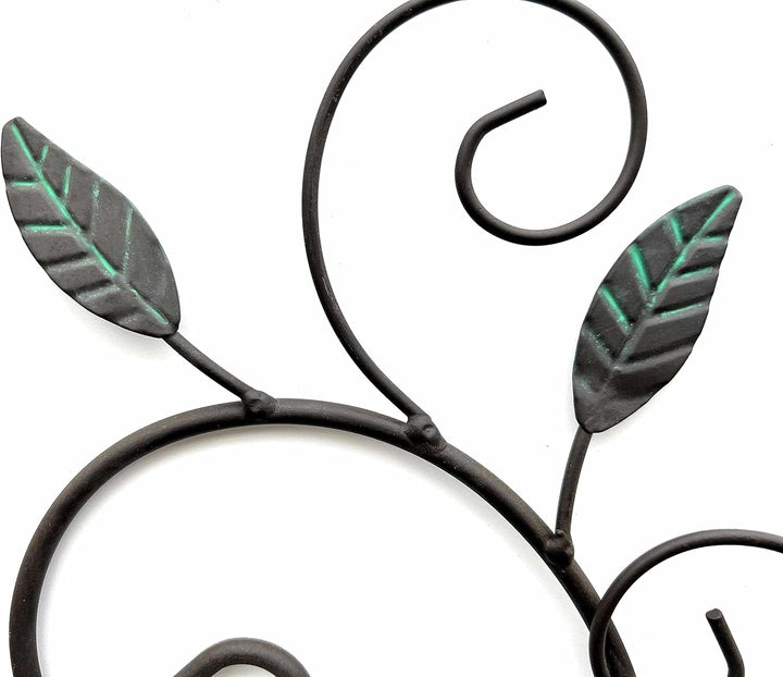 DanDiBo Teelichthalter Metall Wand Braun 131001 Wandteelichthalter 75 cm Wandleuchter Kerzenhalter W