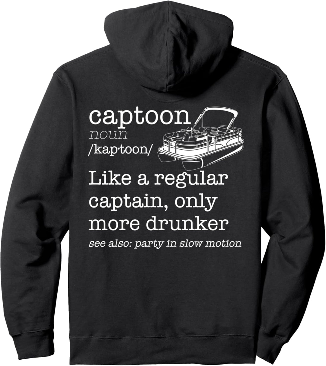 Capton Regulares Captain Trunker, Wörterbuch, Boot, Meme auf der Rückseite Pullover Hoodie