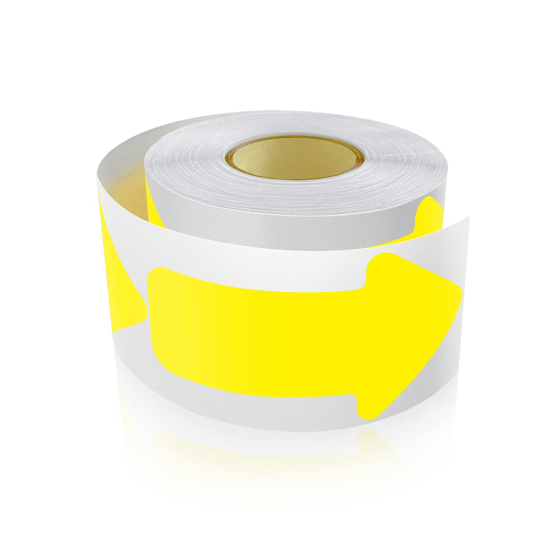 200 Stück Pfeil Aufkleber 5 x 10 cm Pfeile Bodenmarkierung Rolle Selbstklebend Boden Sticker Wetterf