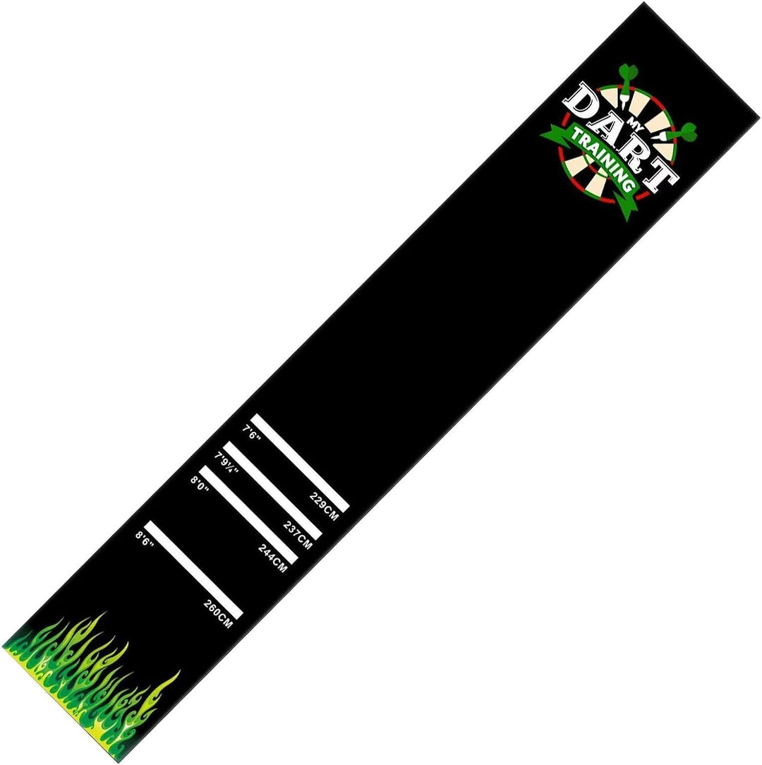 Generisch Darts Matte - rutschfeste Stossdämpfende Matte | mit 4 Wurfabständen 300x34 cm Dartteppich