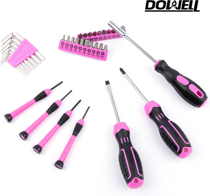 DOWELL 145-Stück Home Repair Tool Kit mit Werkzeugkasten - Komplettes Set von Haushalts-Handwerkzeug