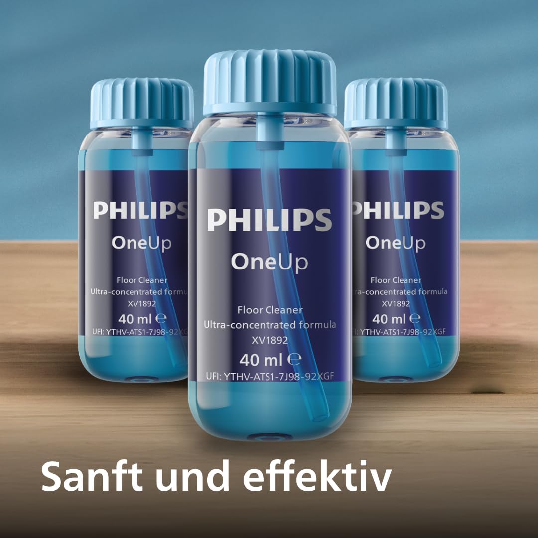 Philips OneUp Bodenreiniger Doppelpack – Optimiert elektrischen Wischmopp, präzise Dosierung, hochko