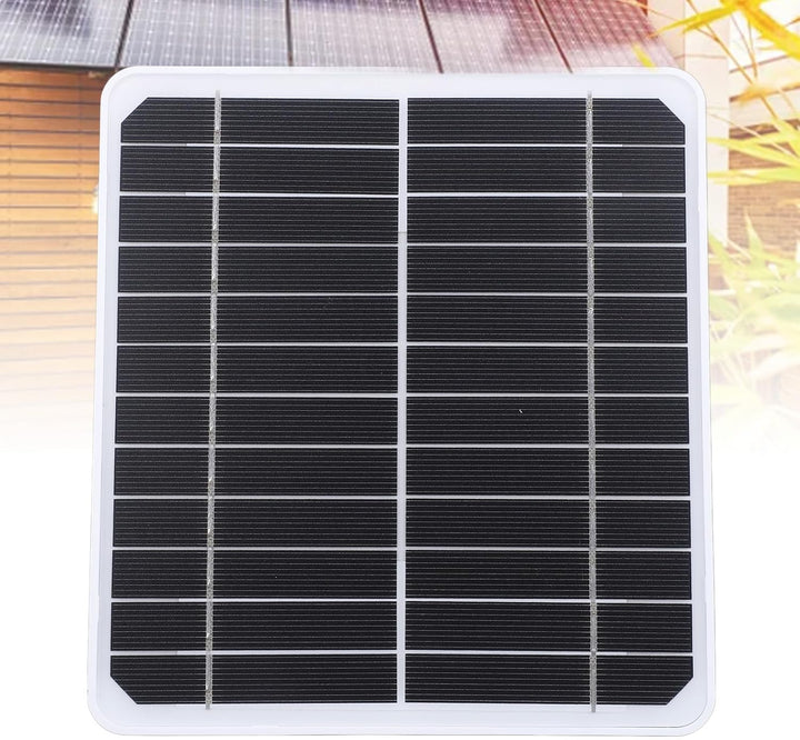 Solarpanel für Sicherheitskamera, 20W 5V Solarpanel kompatibel mit wiederaufladbarer Batterie Kamera