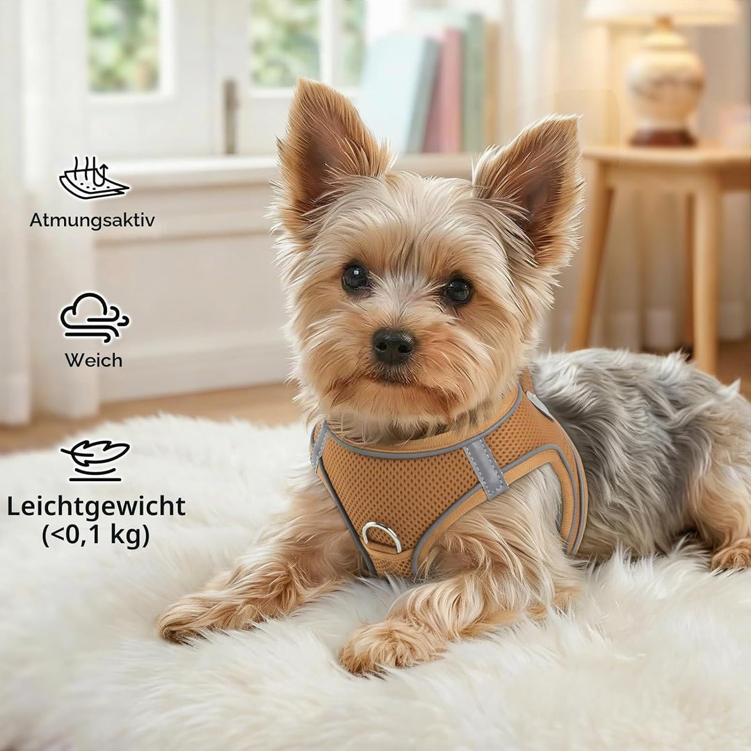 Joytale Hundegeschirr, Reflektierend Weich Gepolstert Hunde Geschirr, Air-Mesh Atmungsaktiv Brustges