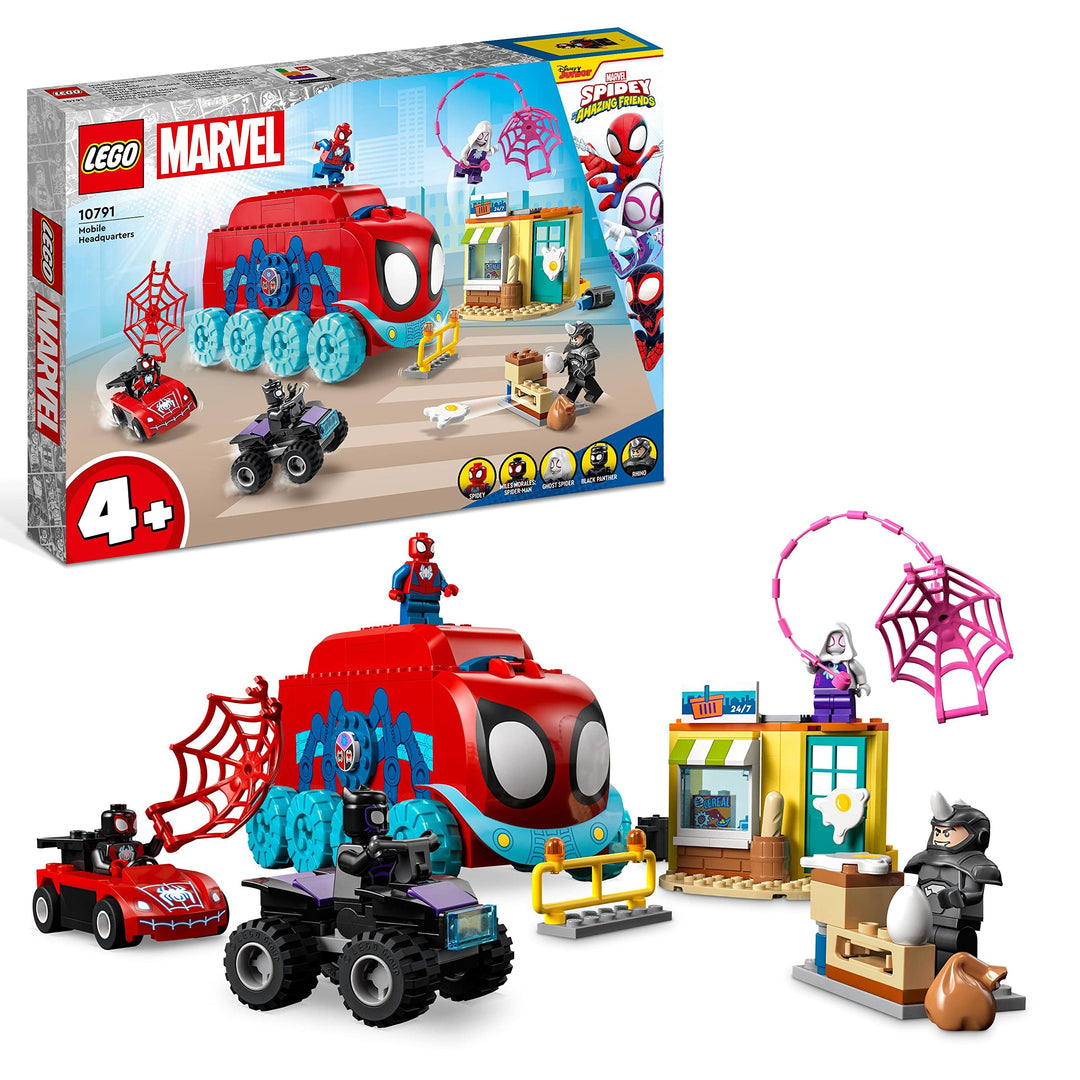 LEGO 10791 Marvel Spideys Team-Truck, Spielzeug für Kinder ab 4 Jahren mit Miles Morales und Black P