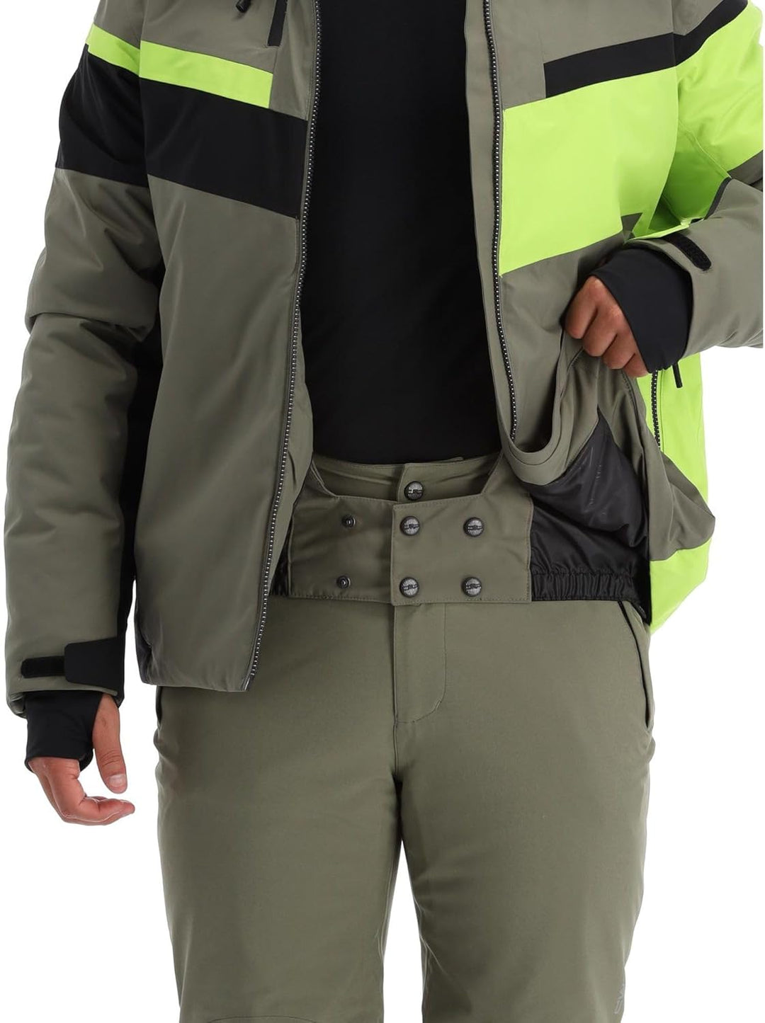 CMP Herren Herrenjacke mit Fester Kapuze skijacke 52 Khaki, 52 Khaki
