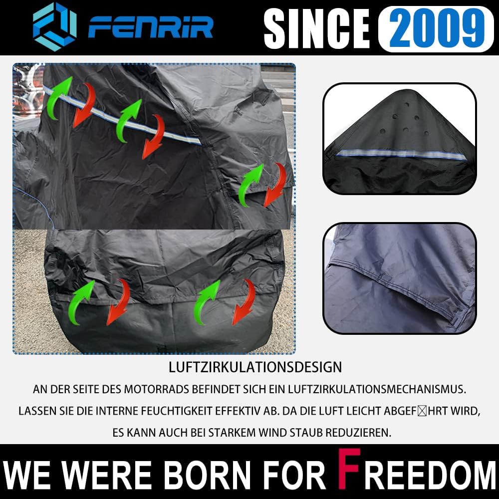 FENRIR 420DOxford-Stoff Motorrad abdeckplane motorradabdeckungen Outdoor wasserdicht motorradgarage