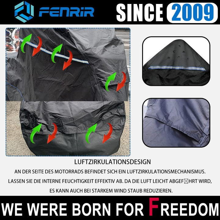 FENRIR 420DOxford-Stoff Motorrad abdeckplane motorradabdeckungen Outdoor wasserdicht motorradgarage